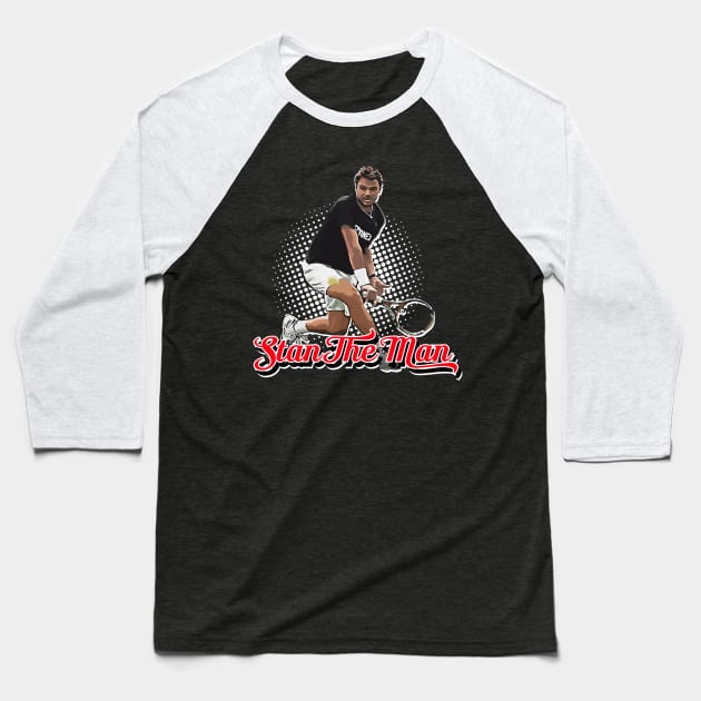 Stan The Man - Wawrinka Baseball T-Shirt by vlada123